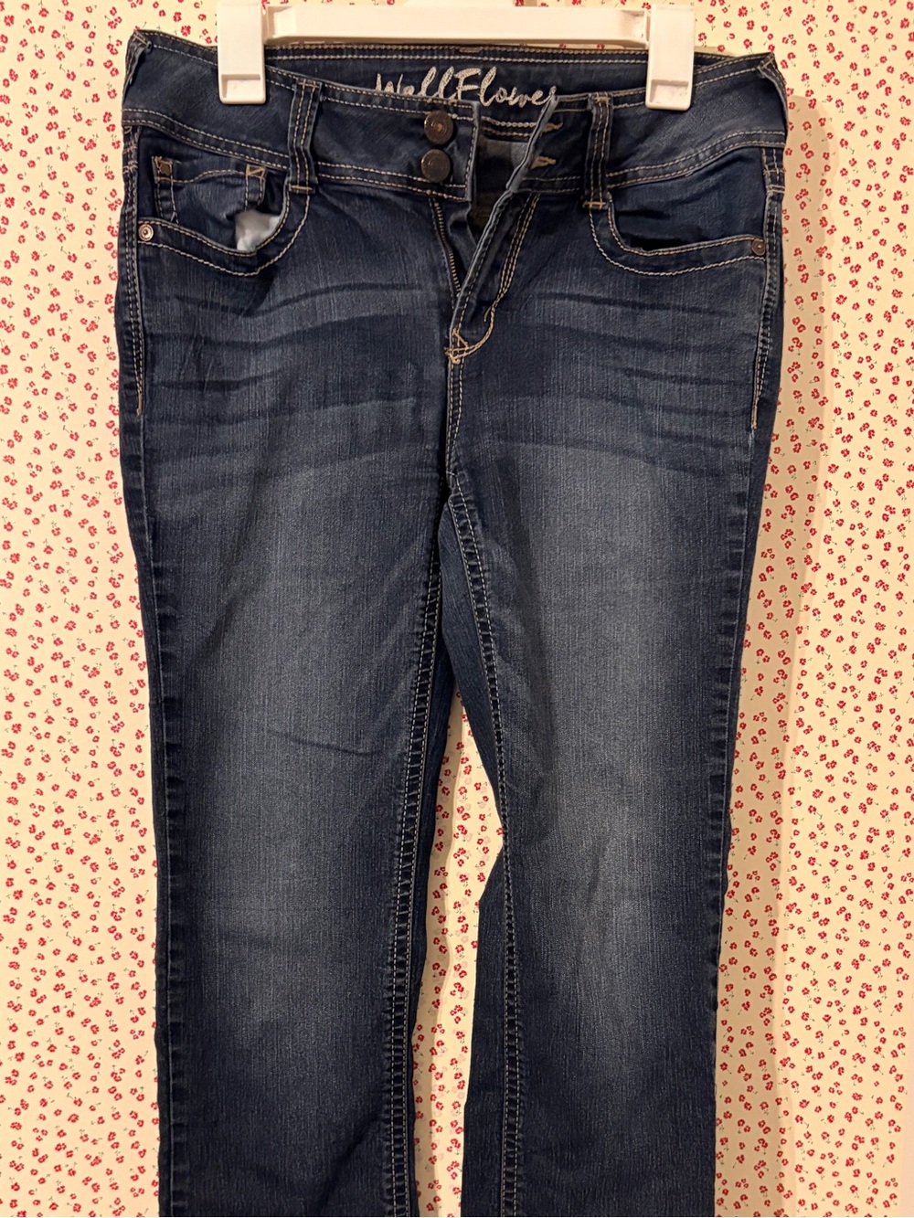 Wallflower Dark Blue Jeans with Decorative Back Pockets
